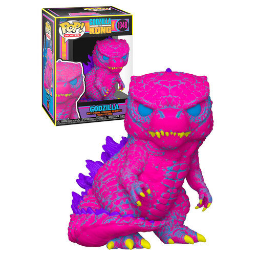 Funko POP! Movies Godzilla vs Kong #1348 Godzilla (Black Light) - New, Mint Condition