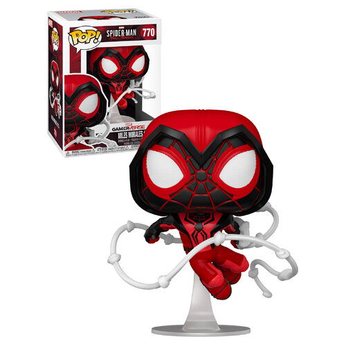 Funko POP! Marvel Spider-man #770 Miles Morales (Crimson Cowl Suit) - New, Mint Condition