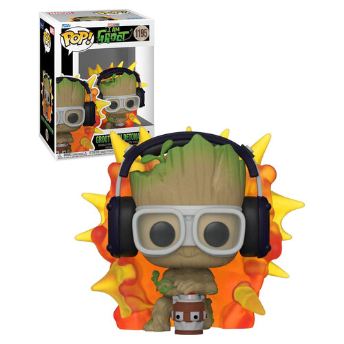 Funko POP! Marvel I Am Groot #1195 Groot With Detonator - New, Mint Condition