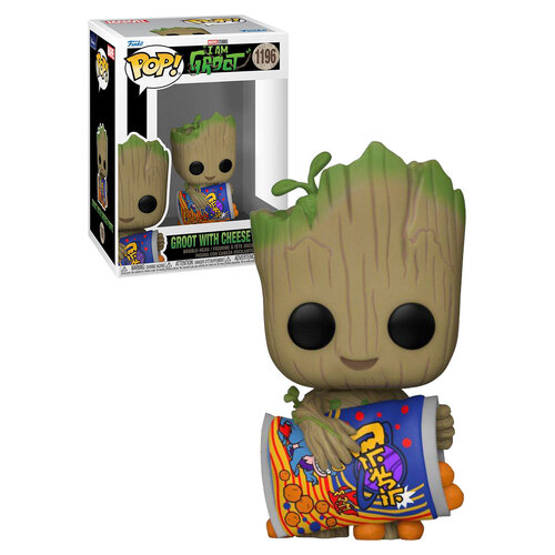 Funko POP! Marvel I Am Groot #1196 Groot With Cheese Puffs - New, Mint Condition