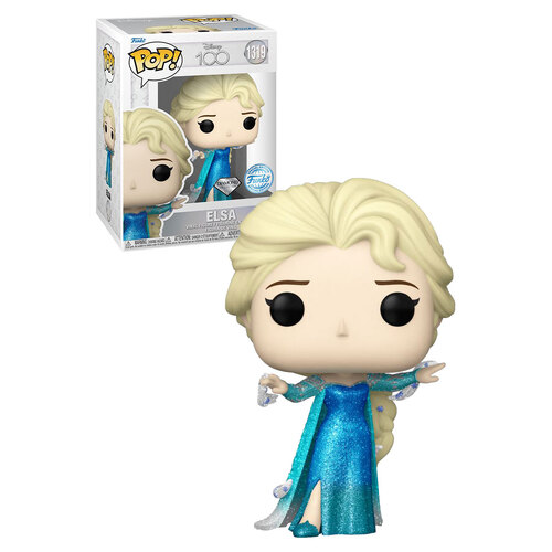 Funko POP!  Disney 100th Anniversary #1319 Elsa (Diamond Collection) - New, Mint Condition