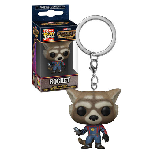 Funko Pocket POP! Marvel Guardians Of The Galaxy 3 #67501 Rocket Keychain - New, Mint Condition