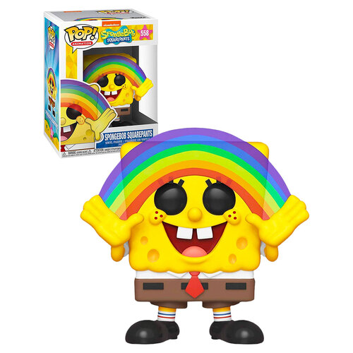 Funko POP! Animation Spongebob Squarepants #558 Spongebob Squarepants (Rainbow) - New, Mint Condition