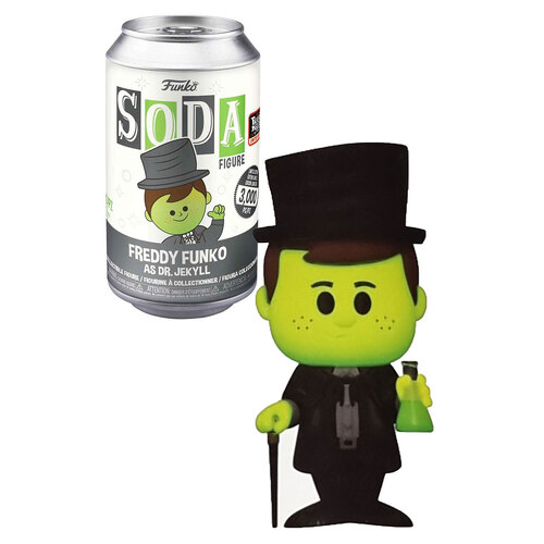 Funko Soda Figure - Freddy Funko #66793 Freddy Funko As Dr Jekyll Glows In The Dark (3,000 Pcs) - New, Sealed
