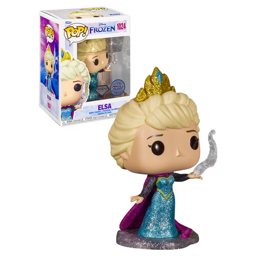 Funko POP! Disney 100th Anniversary Frozen #1024 Elsa (Diamond Collection) - New, Mint Condition