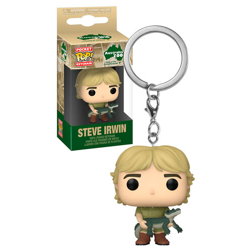 Funko Pocket POP! Keychain Australia Zoo The Crocodile Hunter #70812 Steve Irwin (With Crocodile) - New, Mint Condition