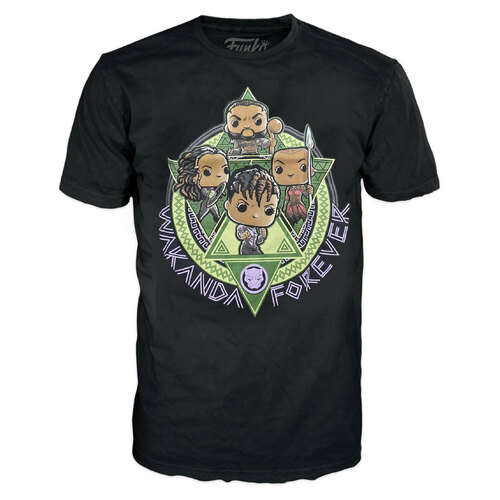 Funko Marvel Collector Corps Black Panther Wakanda Forever Tee (2XL T-Shirt) - New, With Tags