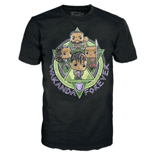 Funko Marvel Collector Corps Black Panther Wakanda Forever Tee (S T-Shirt) - New, With Tags