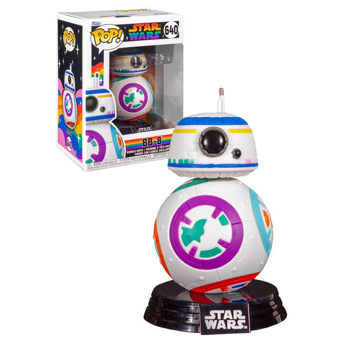 Funko POP! Star Wars Star Wars Pride #640 BB-8 (Rainbow Pride) - New, Mint Condition