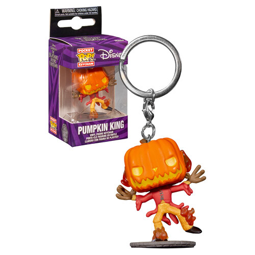 Funko Pocket POP! Keychain Nightmare Before Christmas #72317 Pumpkin King (30th Anniversary) - New, Mint Condition