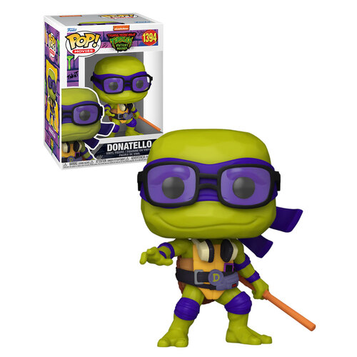 Funko POP! Movies Teenage Mutant Ninja Turtles Mutant Mayhem #1394 Donatello - New, Mint Condition