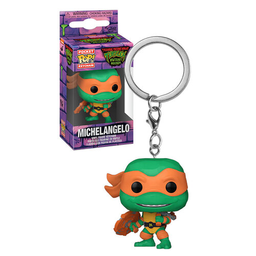 Funko Pocket POP! Keychain Teenage Mutant Ninja Turtles Mutant Mayhem #72330 Michelangelo - New, Mint Condition
