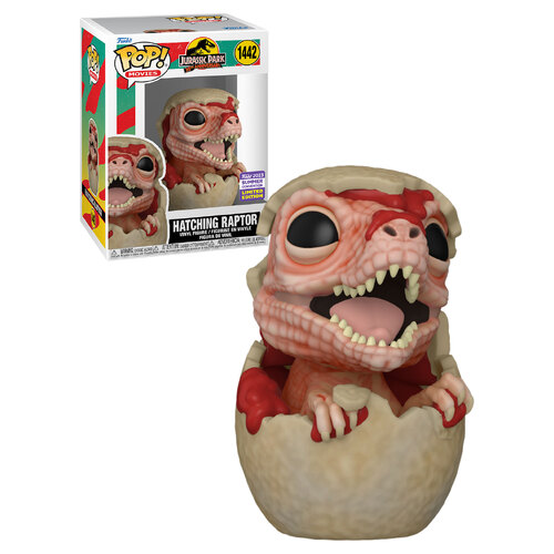 Funko POP! Movies Jurassic Park #1442 Hatching Raptor - 2023 San Diego Comic Con Limited Edition - New, Mint Condition