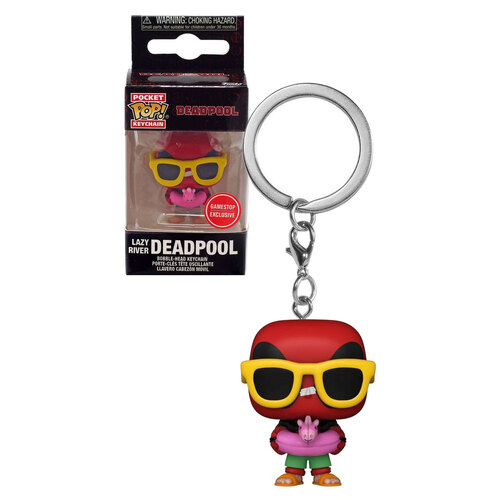 Funko Pocket POP! Marvel Deadpool #58430 Lazy River Deadpool Keychain - Limited Gamestop Exclusive - New, Mint Condition