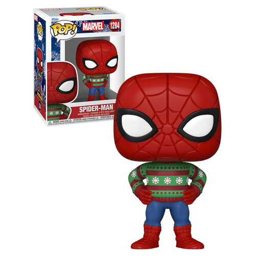 Funko POP! Marvel Holiday #1284 Spider-Man (Ugly Sweater) - New, Mint Condition