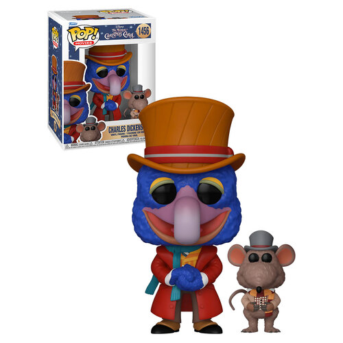 Funko POP! Movies Disney The Muppet Christmas Carol #1456 Charles Dickens (Gonzo) With Rizzo - New, Mint Condition