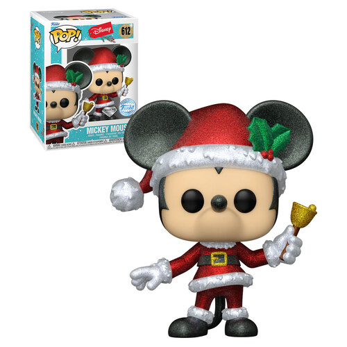 Funko POP! Disney Holiday #612 Mickey Mouse (Diamond Collection) - New, Mint Condition