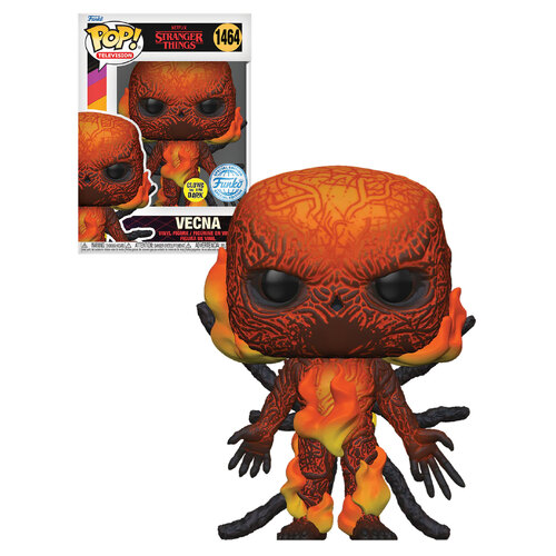 Funko POP! Television Netflix Stranger Things #1464 Vecna (On Fire - Glows In The Dark) - New, Mint Condition