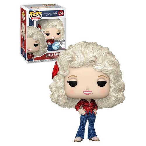 Funko POP! Rocks Dolly Parton #351 Dolly Parton (1977 Tour - Diamond Collection) - New, Mint Condition