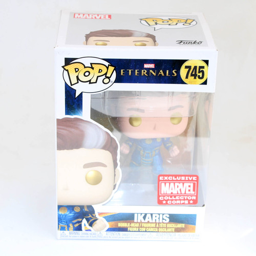 Funko POP! Marvel Eternals #745 Ikaris (Metallic) - Limited Marvel Collector Corps Exclusive - New, With Minor Box Damage