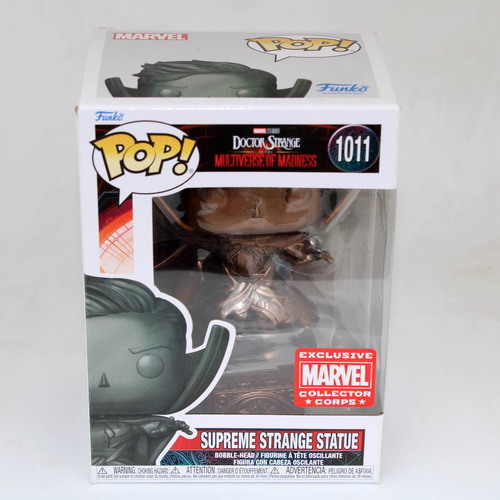 Funko POP! Marvel Doctor Strange In The Multiverse Of Madness #1011 Supreme Strange Statue - Limited Marvel Collector Corps Exclusive - New, With Mino