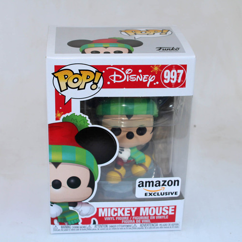 Funko POP! Disney Holiday #997 Mickey Mouse - Limited Amazon Exclusive - New, With Minor Box Damage
