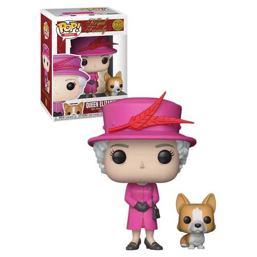 Funko POP! Royals The Royal Family #01 Queen Elizabeth II - New, Mint Condition