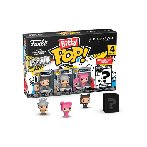 Funko Bitty POP! Television Friends #73050 Monica, Ross & Chandler 4-Pack - New, Mint Condition