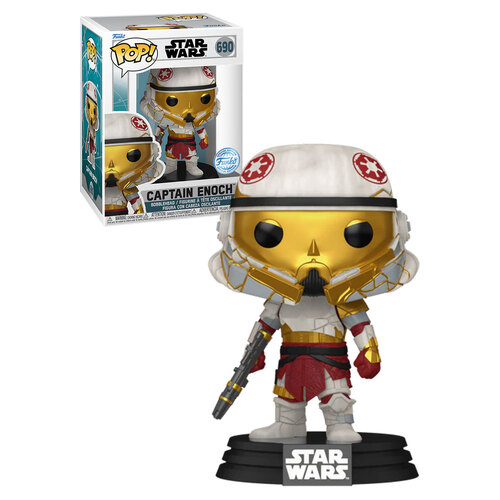 Funko POP! Star Wars Ahsoka #690 Captain Enoch (Metallic) - New, Mint Condition