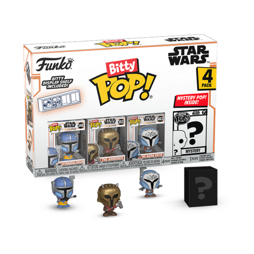 Funko Bitty POP! Star Wars The Mandalorian Heavy Infantry 4-Pack - New, Mint Condition