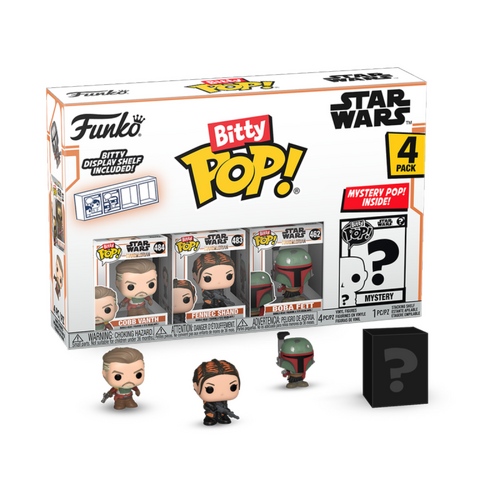 Funko Bitty POP! Star Wars The Mandalorian Marshal Cobb Vanth 4-Pack - New, Mint Condition