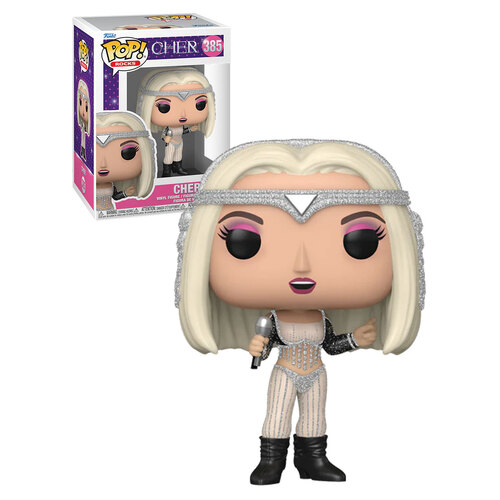 Funko POP! Rocks Cher #385 Cher (Living Proof - Glitter) - New, Mint Condition