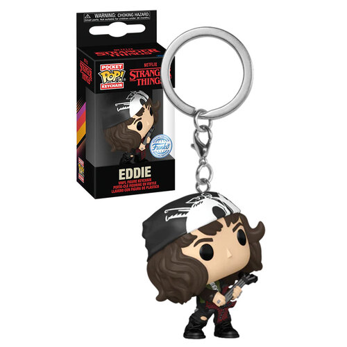 Funko Pocket POP! Keychain Stranger Things #74512 Eddie (With Guitar) - New, Mint Condition