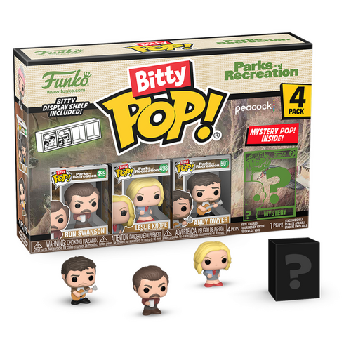 Funko Bitty POP! Television Parks And Recreation Ron Swanson 4-Pack - New, Mint Condition