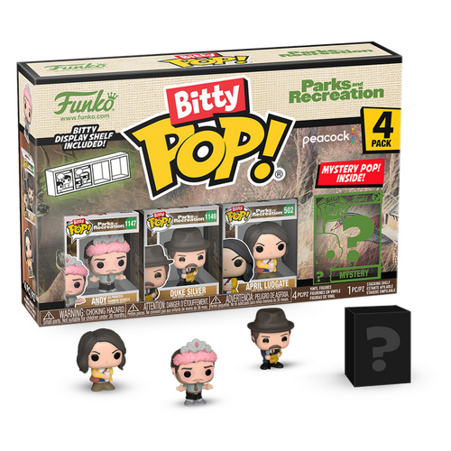 Funko Bitty POP! Television Parks And Recreation Andy 4-Pack - New, Mint Condition
