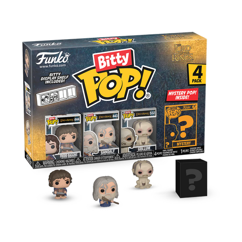 Funko Bitty POP! Movies The Lord Of The Rings Frodo Baggins 4-Pack - New, Mint Condition