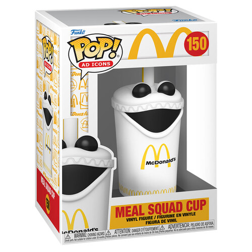 Funko Pop! Ad Icons McDonald's #150 Meal Squad Cup - New, Mint Condition