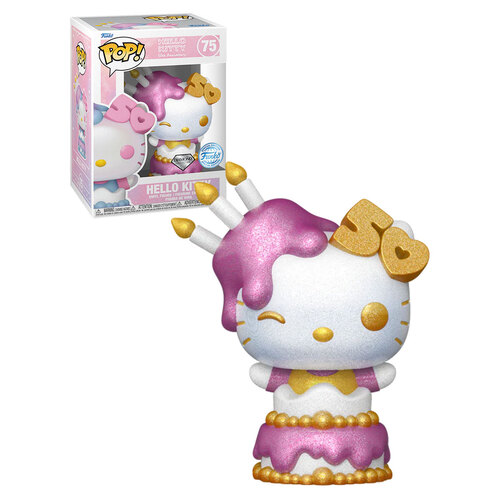 Funko POP! Sanrio Hello Kitty 50th Anniversary #75 Hello Kitty (Birthday Cake - Diamond Collection) - New, Mint Condition
