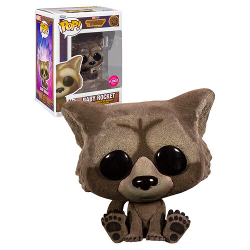 Funko POP! Marvel Guardians Of The Galaxy Vol 3 #1208 Baby Rocket (Flocked) - New, Mint Condition