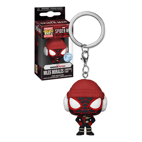 Funko Pocket POP! Keychain Spider-Man #77449 Miles Morales (Winter Suit) - New, Mint Condition