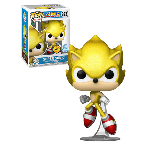 Funko POP! Games Sonic The Hedgehog #923 Super Sonic - Limited Chase Edition - New, Mint Condition