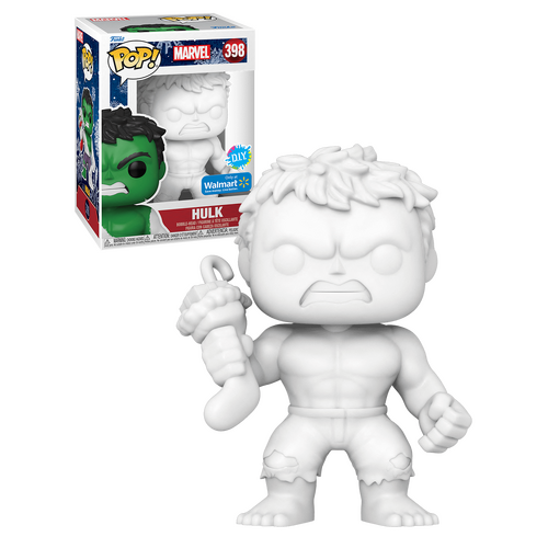 Funko POP! Marvel Holiday #398 Hulk (DIY) - Limited Walmart Exclusive - New, Mint Condition