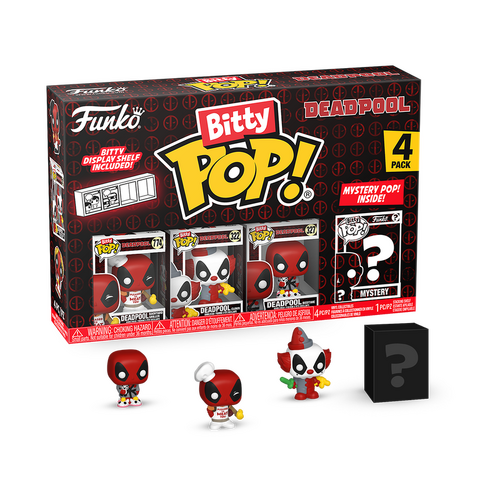 Funko Bitty POP! Marvel Deadpool #84959 Backyard Griller 4-Pack - New, Mint Condition