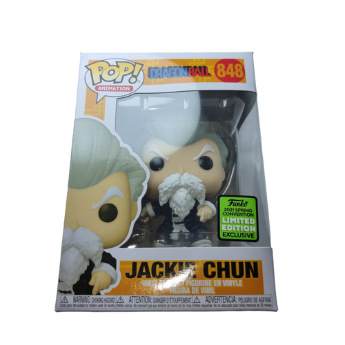 Funko POP! Animation Dragonball Z #848 Jackie Chun - 2021 Emerald City Comic Con (ECCC) Limited Edition - New, But Imperfect