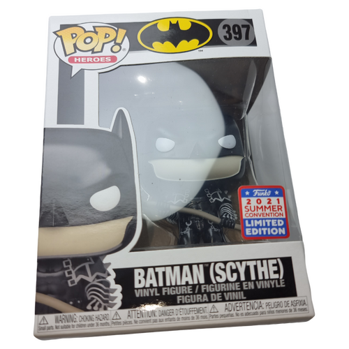 Funko POP! Heroes Batman #397 Batman (Scythe) - 2021 FunKon (SDCC) Limited Edition - New, But Imperfect