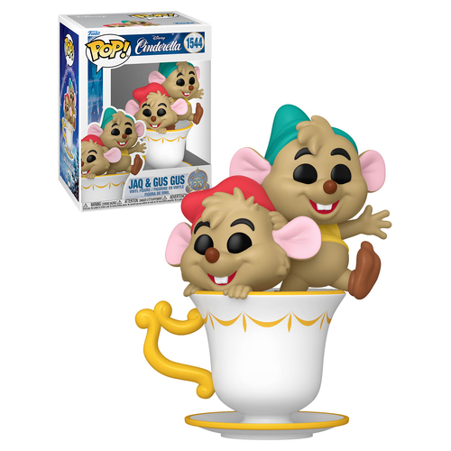 Funko POP! Disney Cinderella 75th Anniversary #1544 Jaq & Gus Gus - New, Mint Condition
