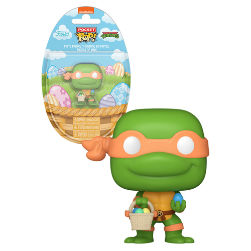Funko Pocket POP! Teenage Mutant Ninja Turtles #86047 Michelangelo (Easter Basket) - New, Mint Condition