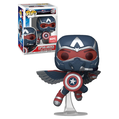 Funko POP! Marvel Captain America Brave New World #1369 Captain America - Limited Marvel Collector Corps Exclusive - New, Mint Condition