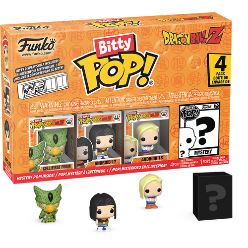 Funko Bitty POP! Dragonball Z #73024 Cell (First Form) 4-Pack - New, Mint Condition
