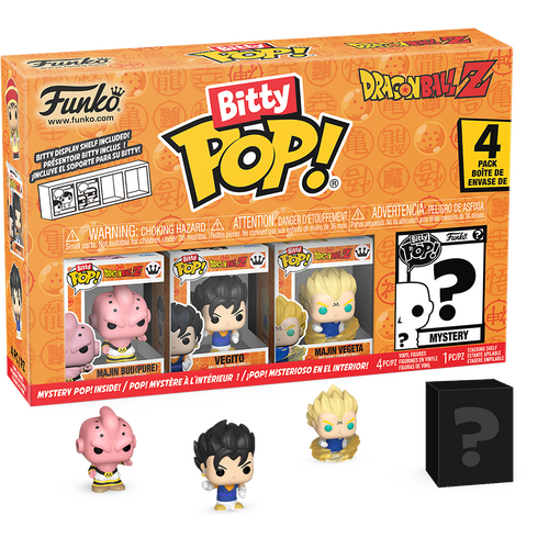 Funko Bitty POP! Dragonball Z #73025 Majin Buu (Pure) 4-Pack - New, Mint Condition